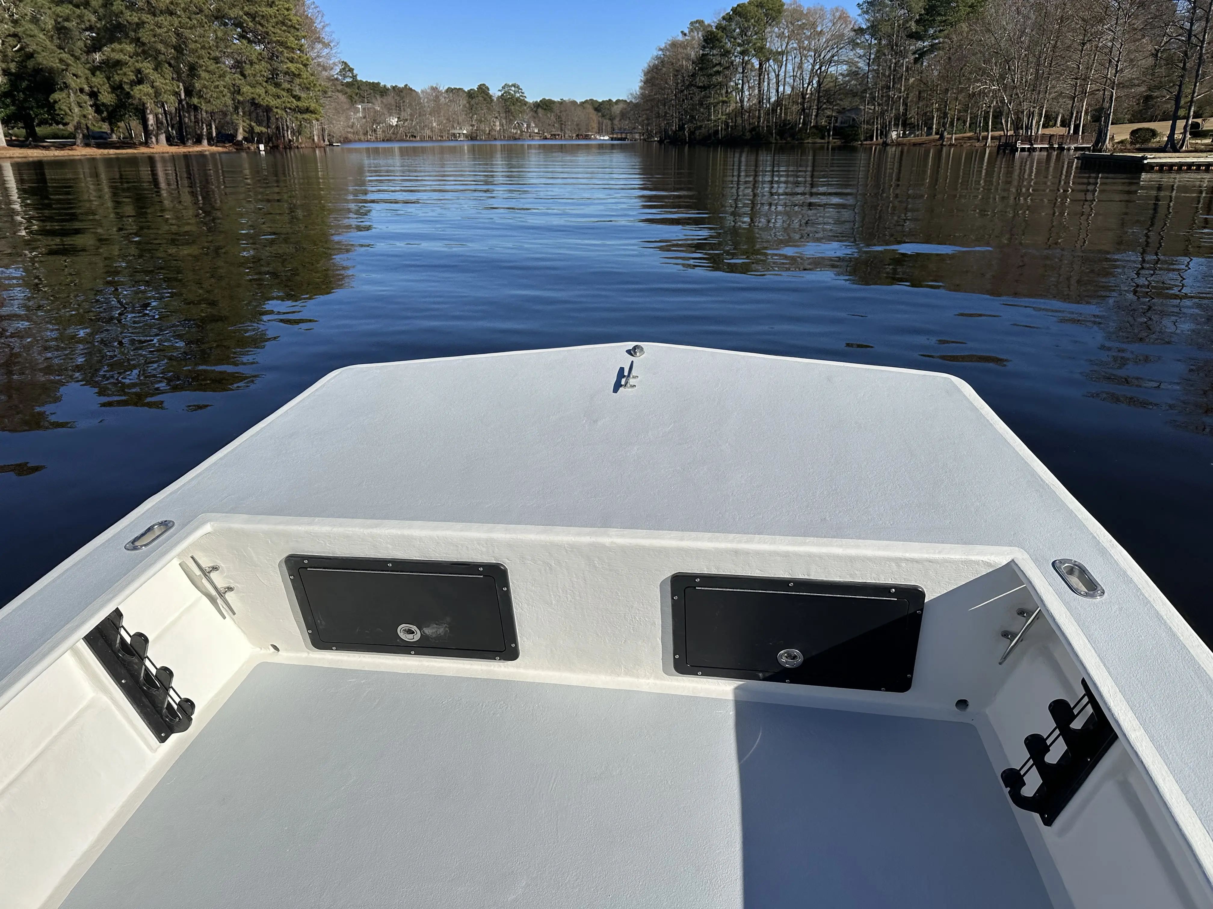 22 Hancock Skiff interior